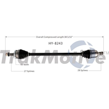 Surtrack Axle Cv Axle Shaft, Hy-8243 HY-8243